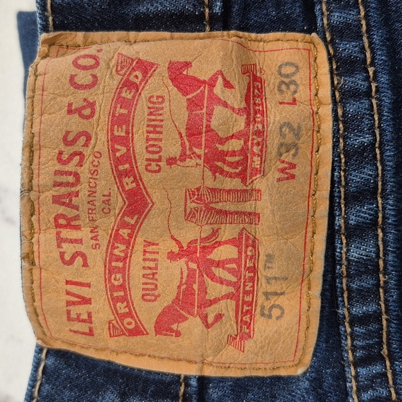 Levi's 511, 32x30 Slim Fit Jeans, Blue - Picture 2 of 13